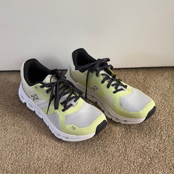 On Cloudrunner Lime Green Sneakers - Picture 2 of 6